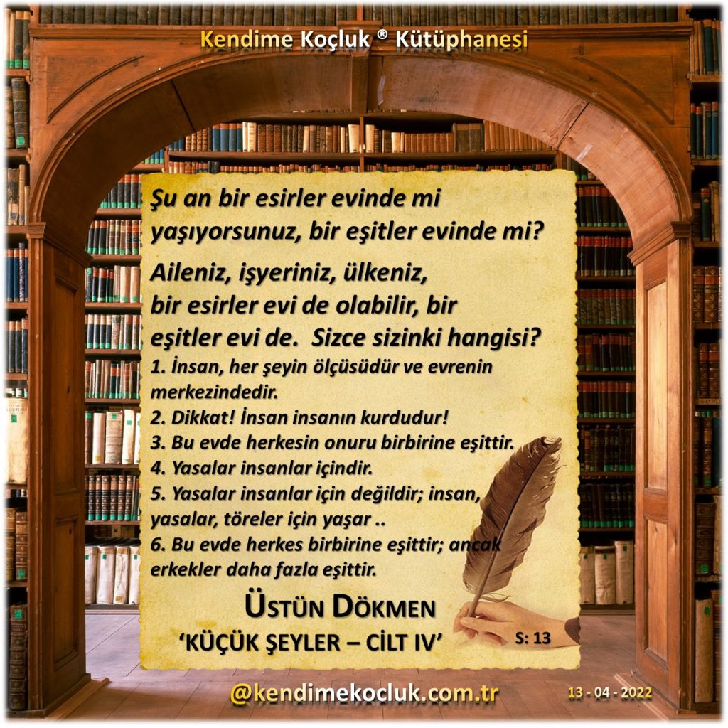 Kendime Koçluk ® Kütüphanesi – Üstün Dökmen – Küçük Şeyler 