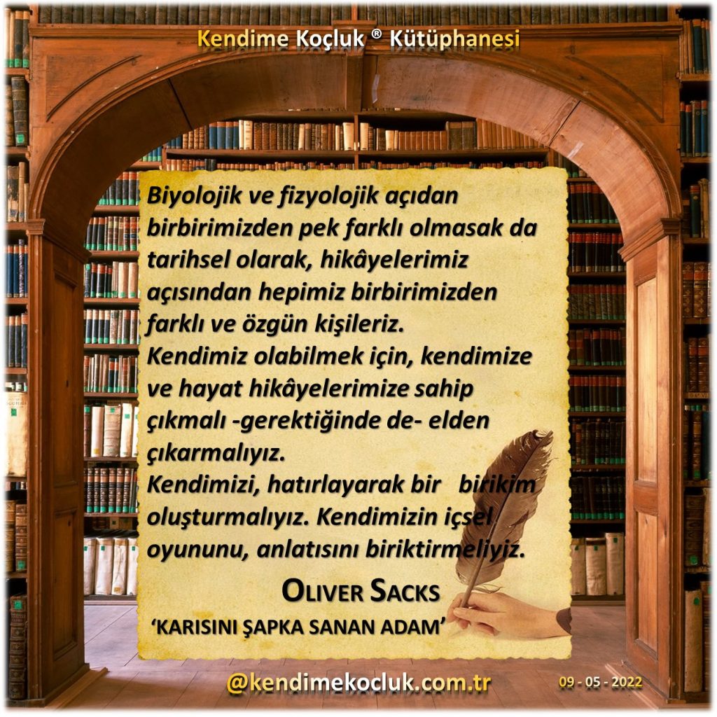 Kendime Koçluk ® Kütüphanesi – Oliver Sacks - Karısını Şapka Sanan Adam