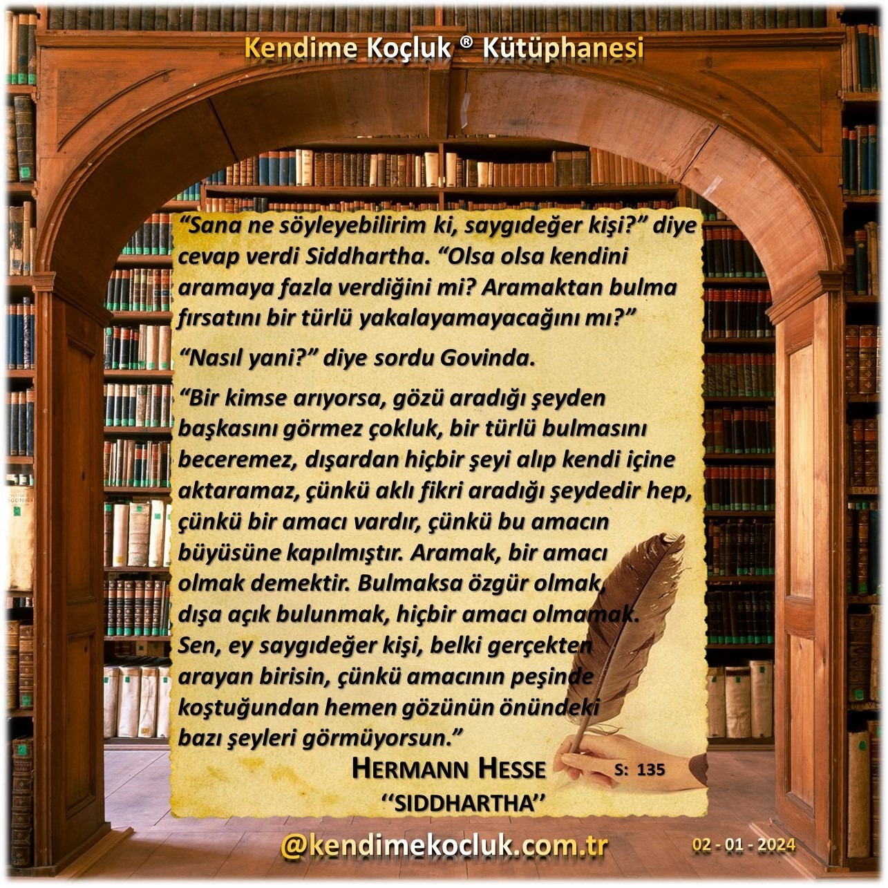 Kendime Koçluk ® Kütüphanesi / 081 Hermann Hesse- Siddhartha