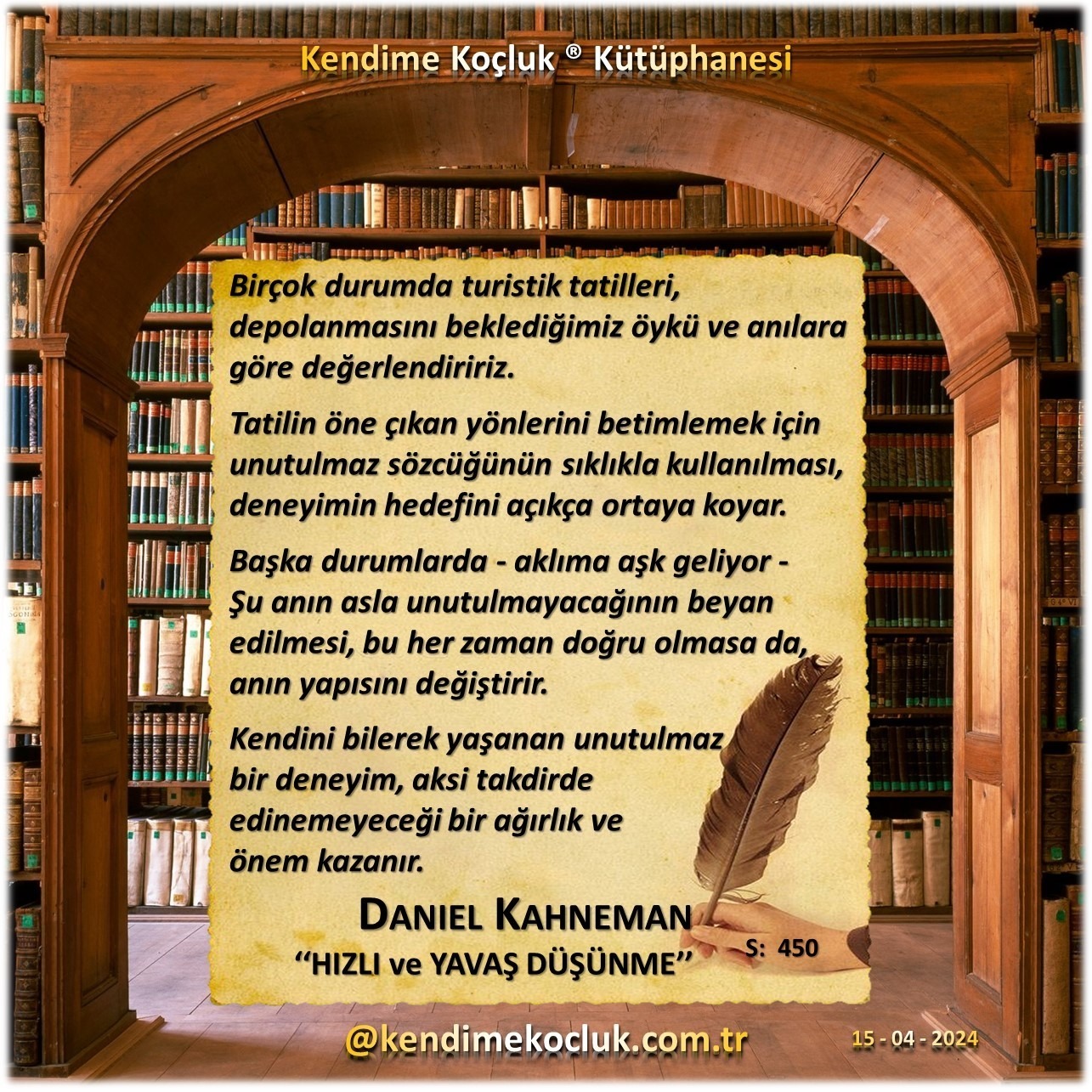 Kendime Koçluk Kütüphanesi Daniel Kahneman - Hızlı ve Yavaş Düşünme