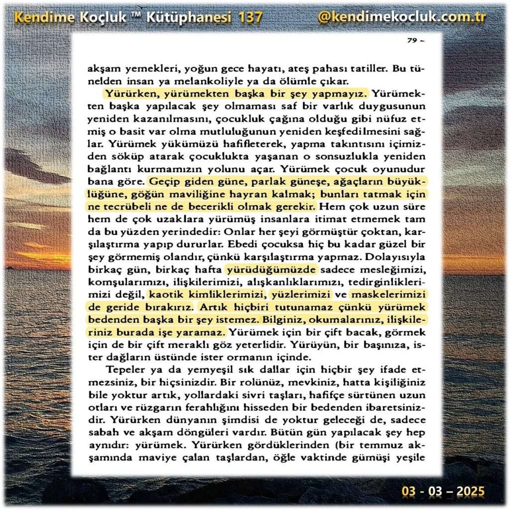 Frédéric Gros – Yürümenin Felsefesi / Kendime Koçluk™ Kütüphanesi 137