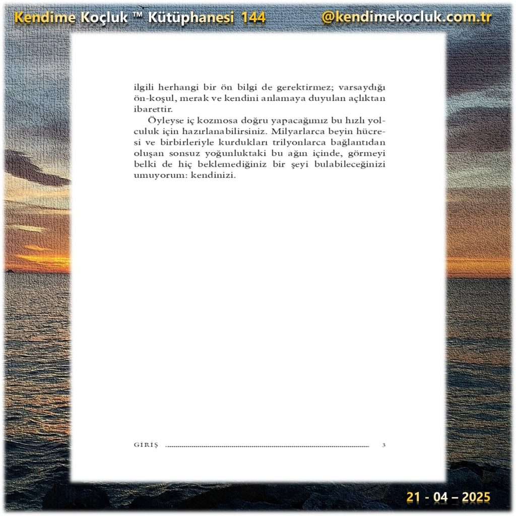 Kendime Koçluk - Kendine Koçluk - Kütüphane - David Eagleman - Beyin - 5