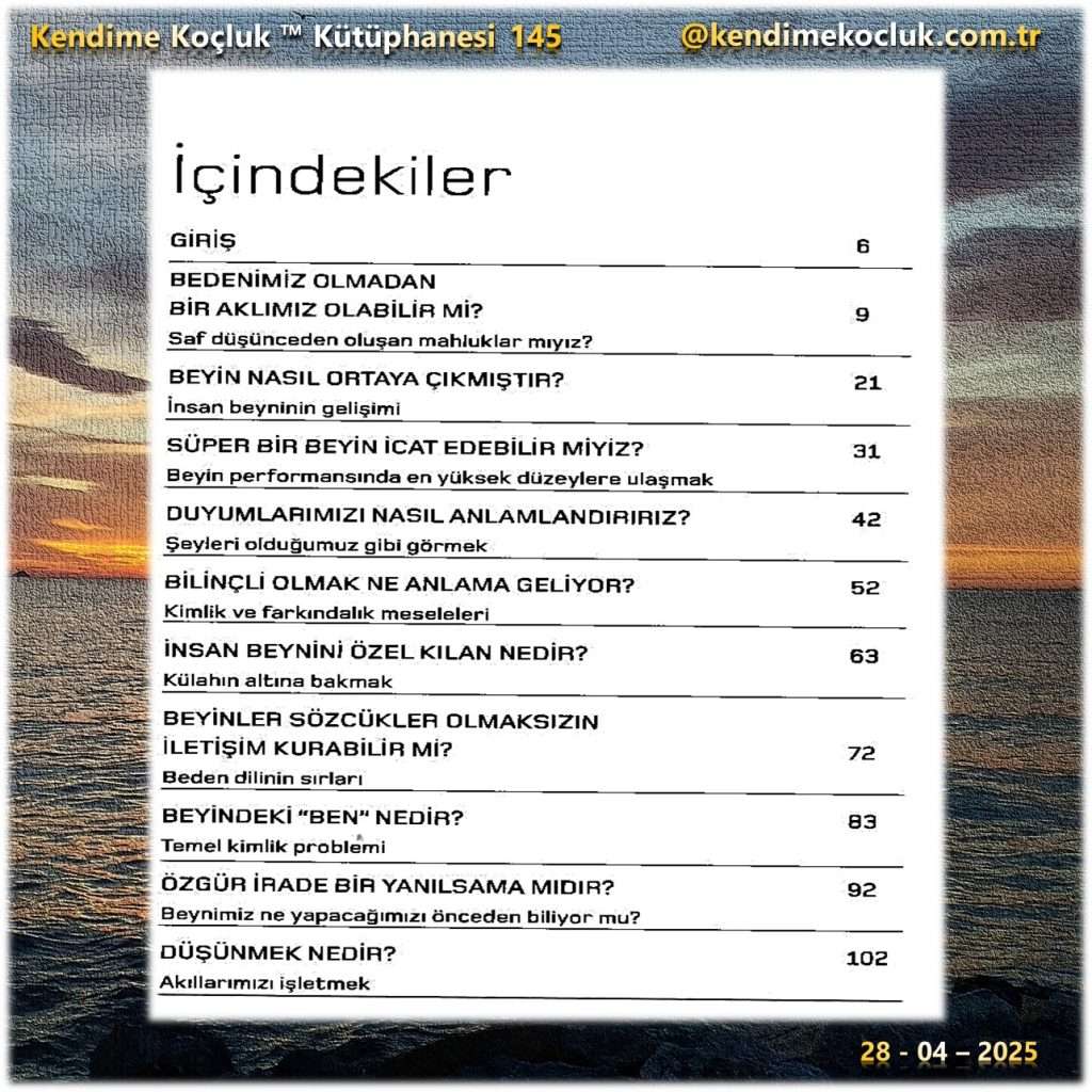 kendime koçluk, kendine koçluk, Richard M. Restak, Akıl Kullanma Kılavuzu 2
