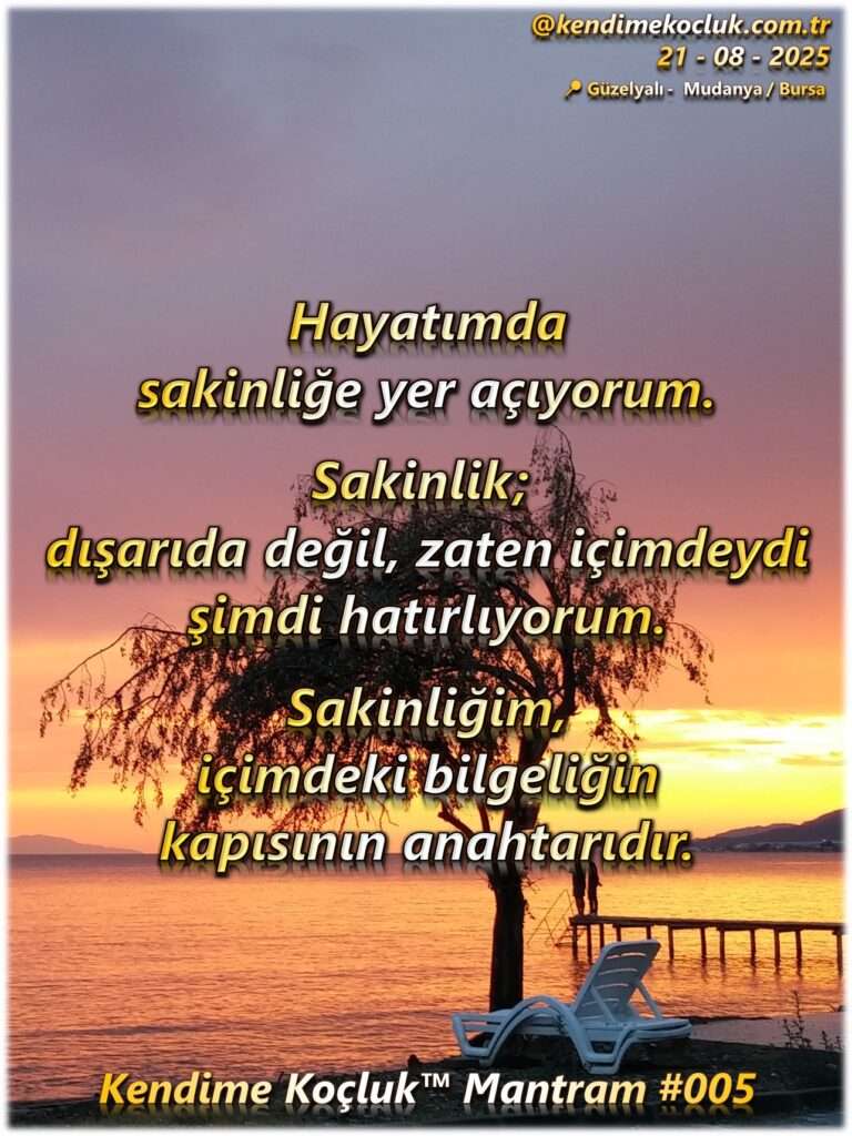 kendime koçluk mantram 5